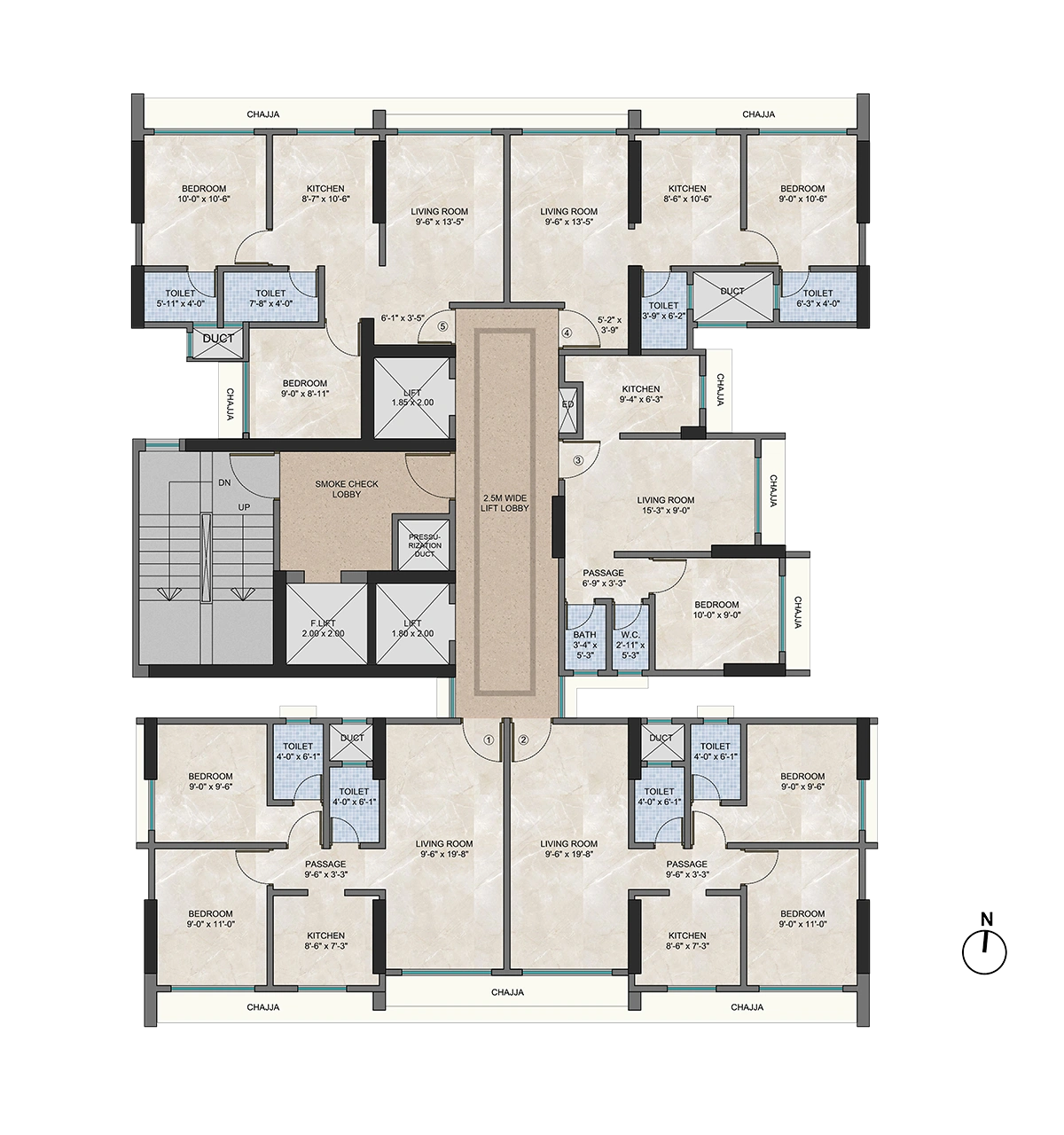 Typical Floor Plan — Sai Shreeji